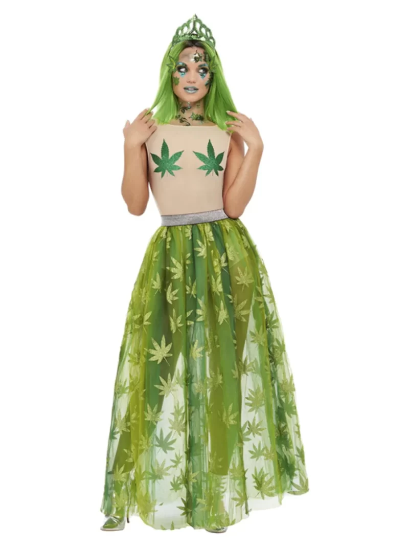 Cannabis Queen Ladies Fancy Dress Costume - Image 2