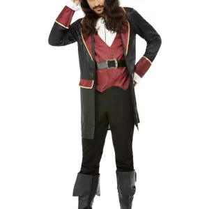 Deluxe Swashbuckler Pirate Men's Fancy Dress Costume