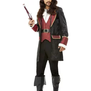 Deluxe Swashbuckler Pirate Men's Fancy Dress Costume - Image 2