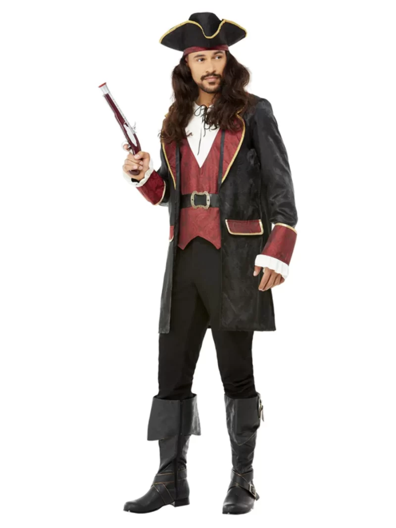Deluxe Swashbuckler Pirate Men's Fancy Dress Costume - Image 2