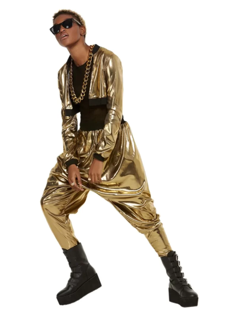 80's Hammer Time (MC Hammer) Ladies Fancy Dress Costume - Image 2
