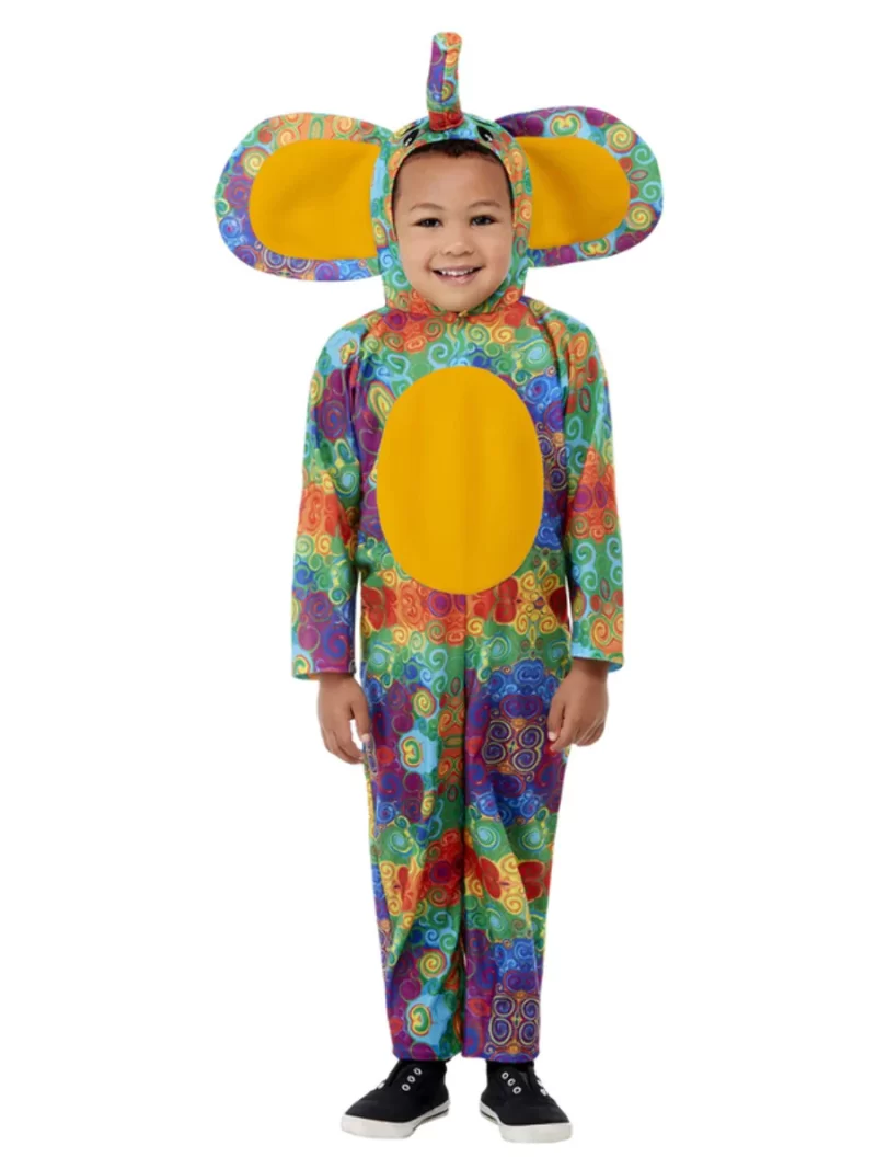 Colourful Elephant Toddler Unisex Children's Fancy Dress Costume