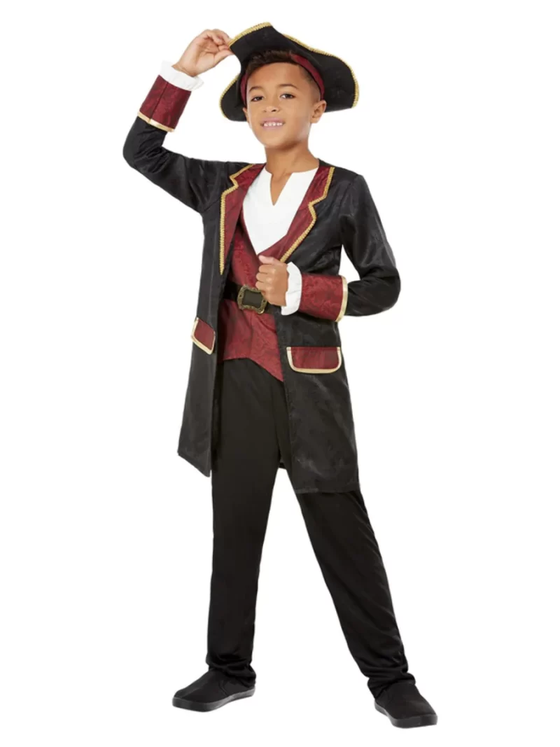 Deluxe Swashbuckler Pirate Children's Fancy Dress Costume - Image 3