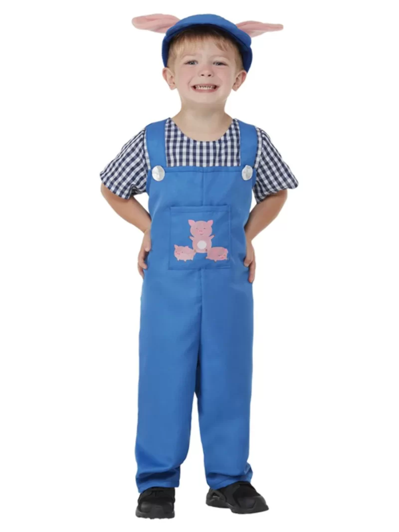 Three Little Pigs Country Piggy Toddlers Fancy Dress Costume - Image 2