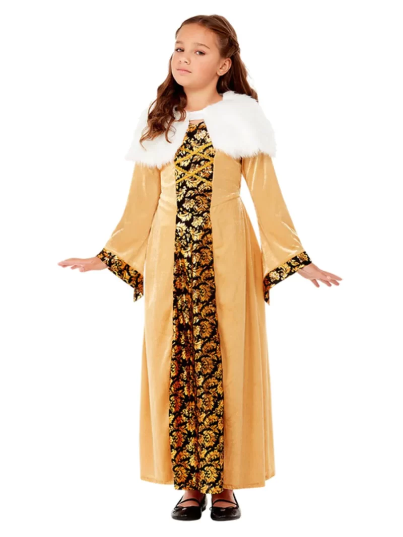 Deluxe Medieval Countess Children's Fancy Dress Costume
