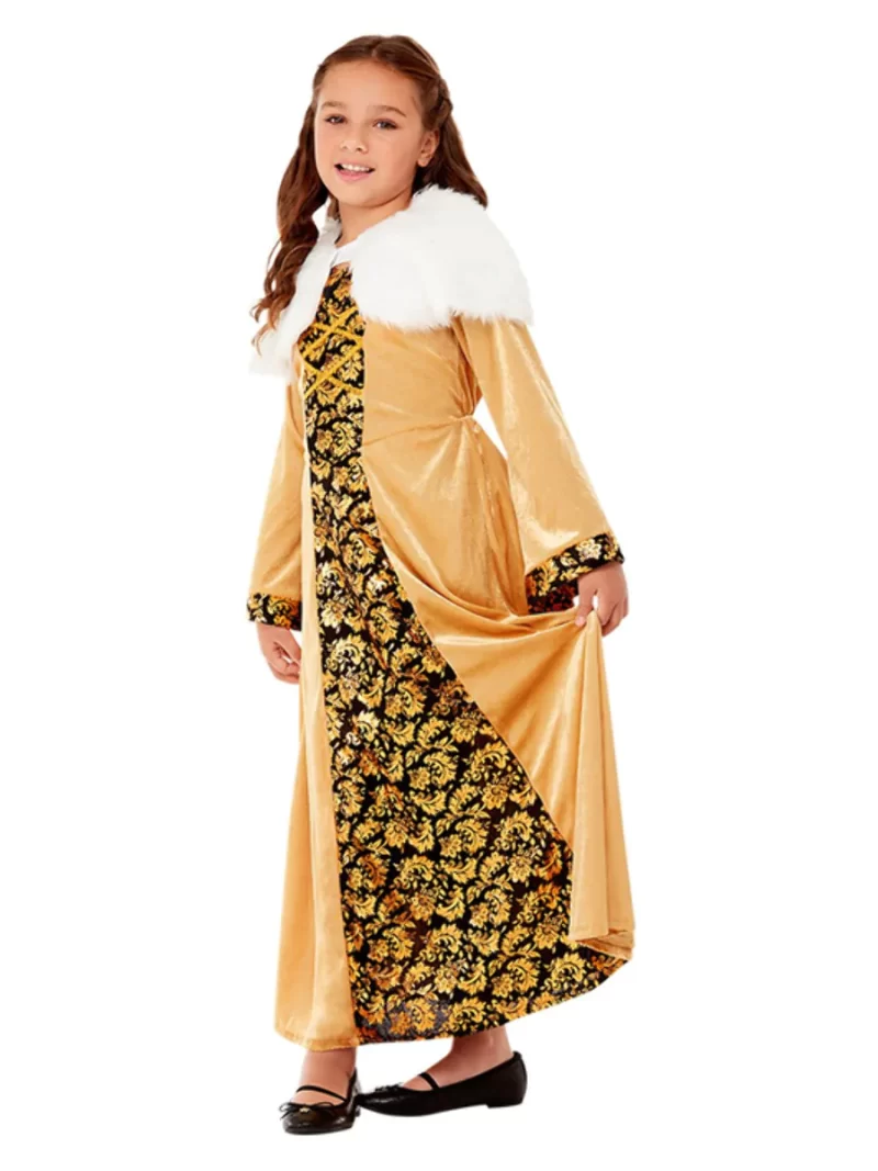 Deluxe Medieval Countess Children's Fancy Dress Costume - Image 2