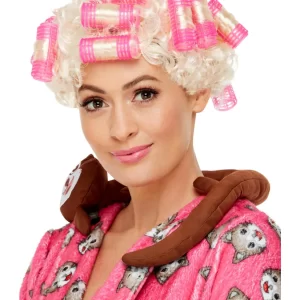 Roller Granny (Cat Lady) Wig Blonde - Image 2