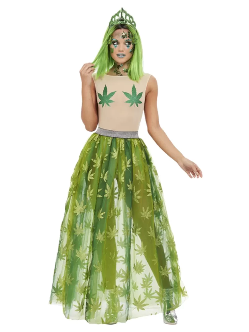 Cannabis Queen Ladies Fancy Dress Costume