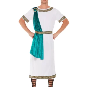 Deluxe Roman Empire Emperor Toga Fancy Dress Costume - Image 2