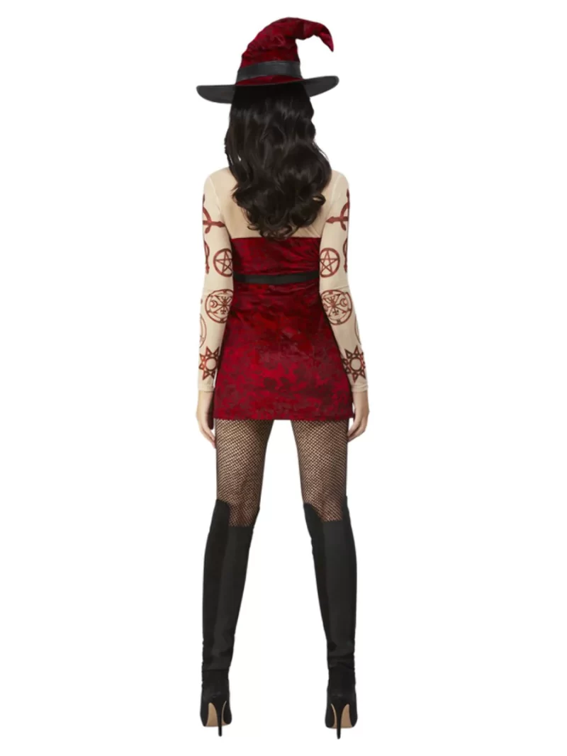 Fever Collection Satanic Witch Ladies Halloween Fancy Dress Costume - Image 3
