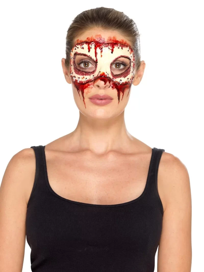 Smiffy's Make-Up FX Masquerade Face Off Prosthetic - Image 3