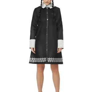 Addams Family Wednesday Ladies Fancy Dress Costume