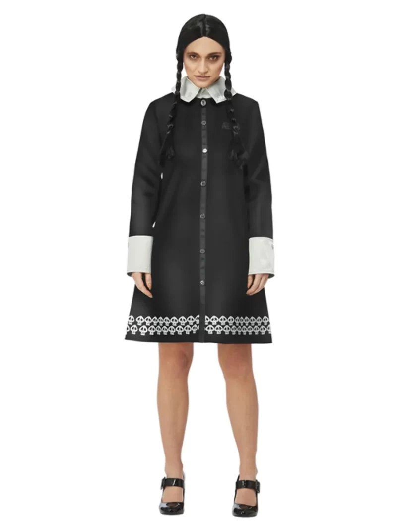 Addams Family Wednesday Ladies Fancy Dress Costume