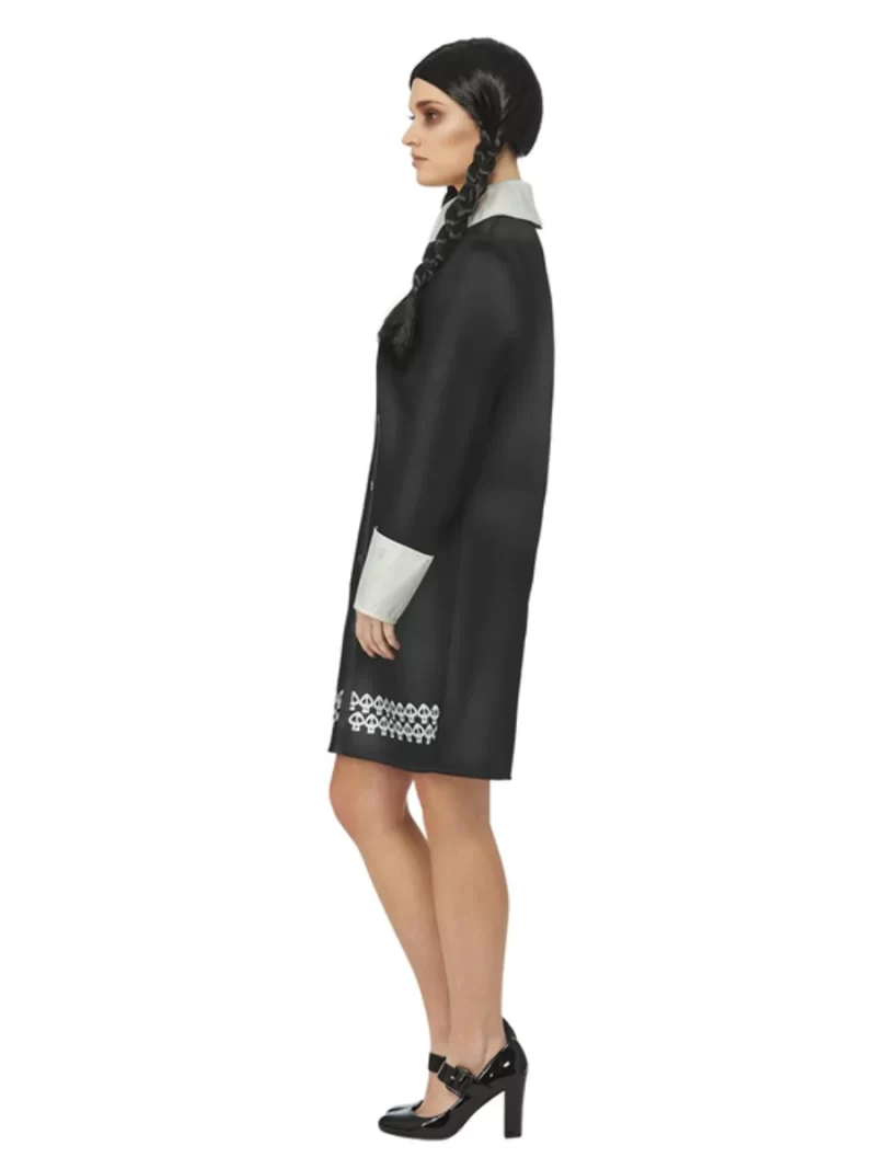Addams Family Wednesday Ladies Fancy Dress Costume - Image 4