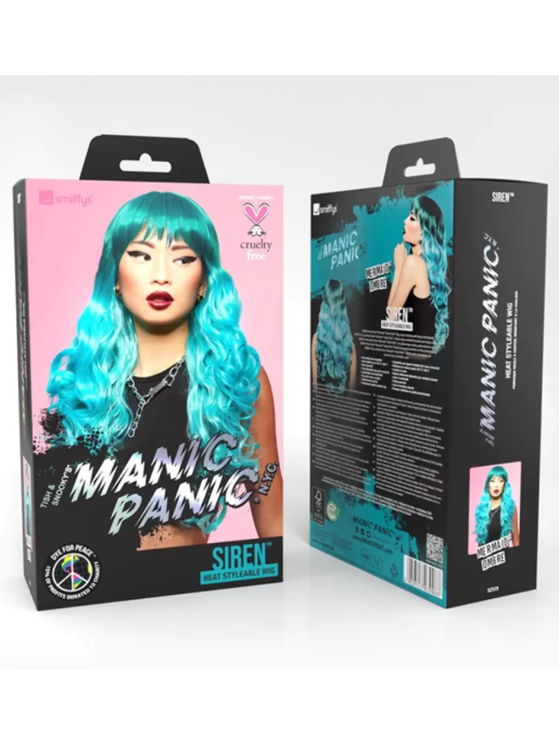 Manic Panic Mermaid Ombre Siren Blue Wig - Image 4