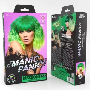 Manic Panic Venus Envy Trash Green Ombre Beetle Goddess Wig - Image 4