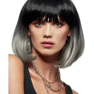 Manic Panic Alien Grey Ombre Glam Doll Wig - Image 2