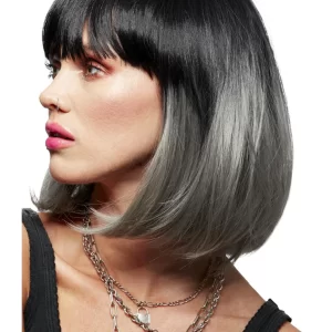 Manic Panic Alien Grey Ombre Glam Doll Wig - Image 3