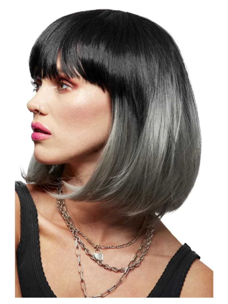 Manic Panic Alien Grey Ombre Glam Doll Wig - Image 3