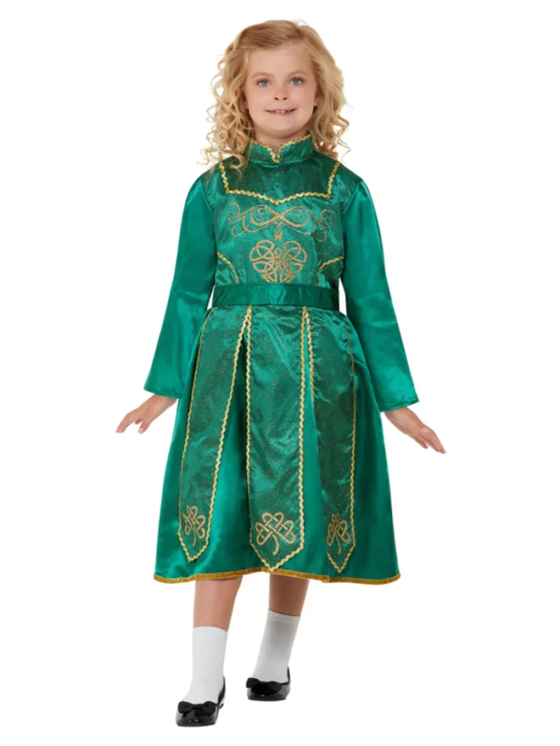 Deluxe Irish Dancer Children's Fancy Dress Costume - Image 2