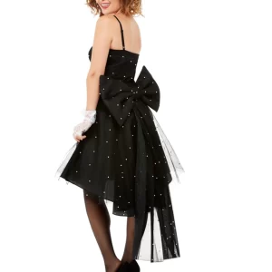 80's Black Rara Dress Ladies Fancy Dress Costume - Image 2