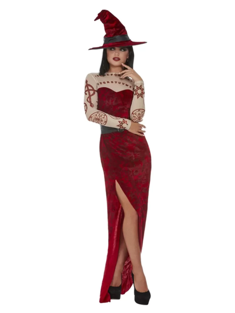 Satanic Witch Ladies Halloween Fancy Dress Costume