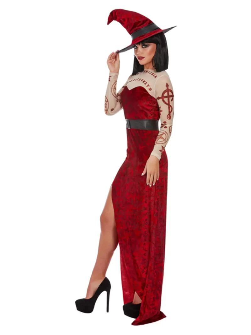 Satanic Witch Ladies Halloween Fancy Dress Costume - Image 4