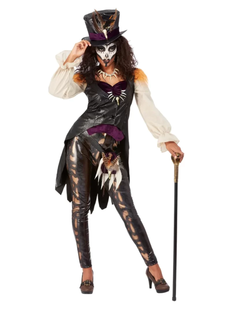 Deluxe Voodoo Witch Doctor Ladies Fancy Dress Costume