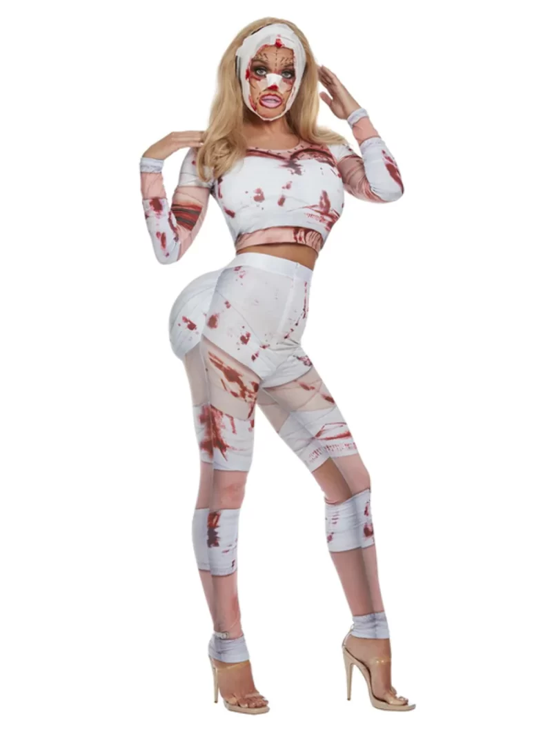 Botched Surgery Ladies Halloween Fancy Dress Costume - Image 2
