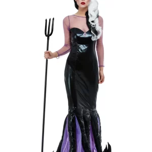 Evil Sea Witch (Ursula) Ladies Halloween Fancy Dress Costume - Image 2