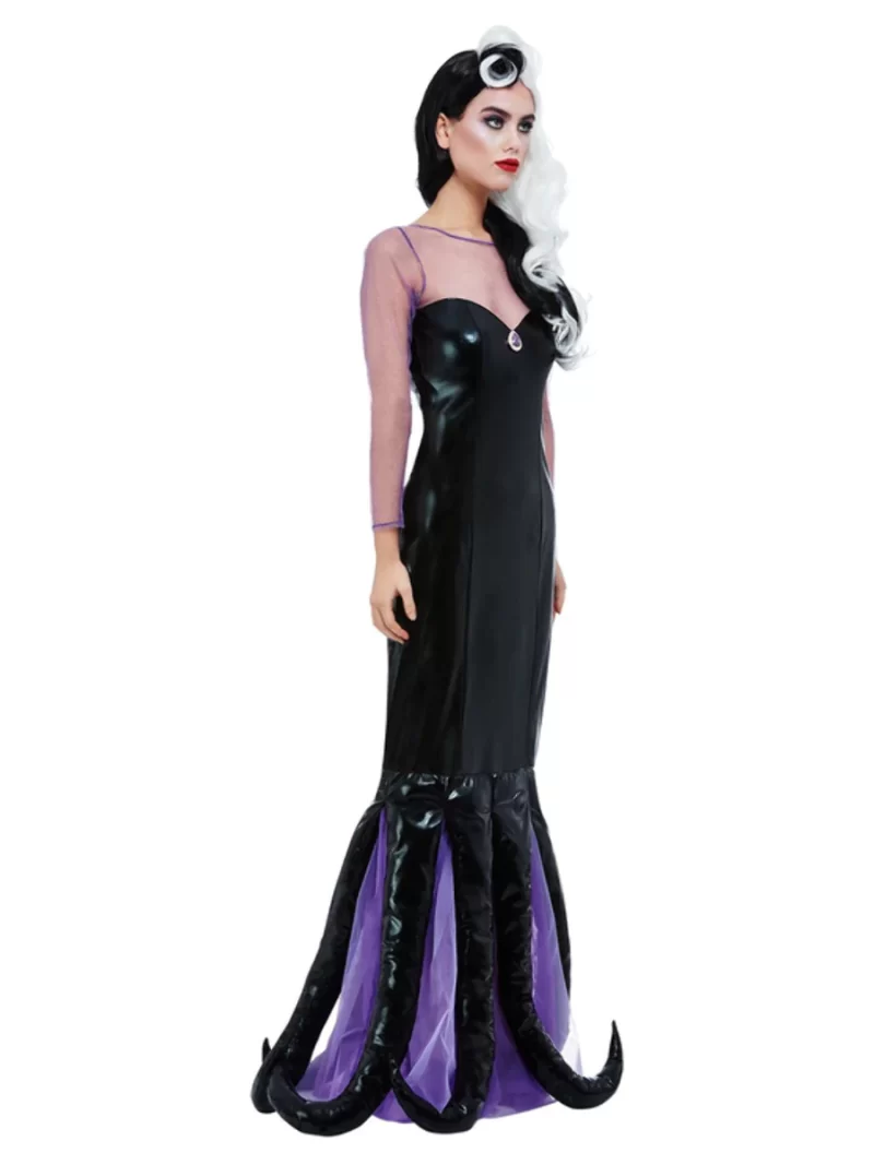 Evil Sea Witch (Ursula) Ladies Halloween Fancy Dress Costume - Image 4