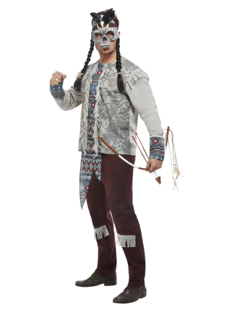 Dark Spirit Warrior Men's Halloween Fancy Dress Costume