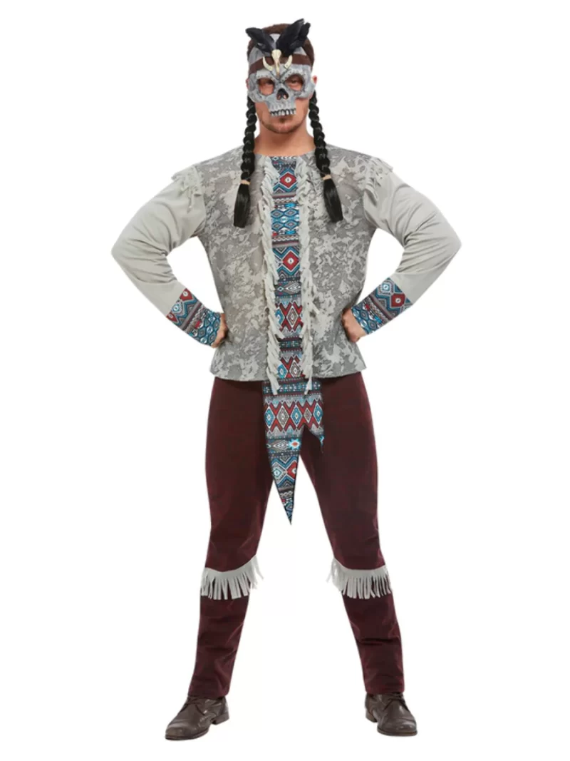 Dark Spirit Warrior Men's Halloween Fancy Dress Costume - Image 2