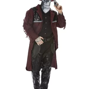Deluxe Dark Spirit Western Cowboy Men's Halloween Fancy Dress Costume