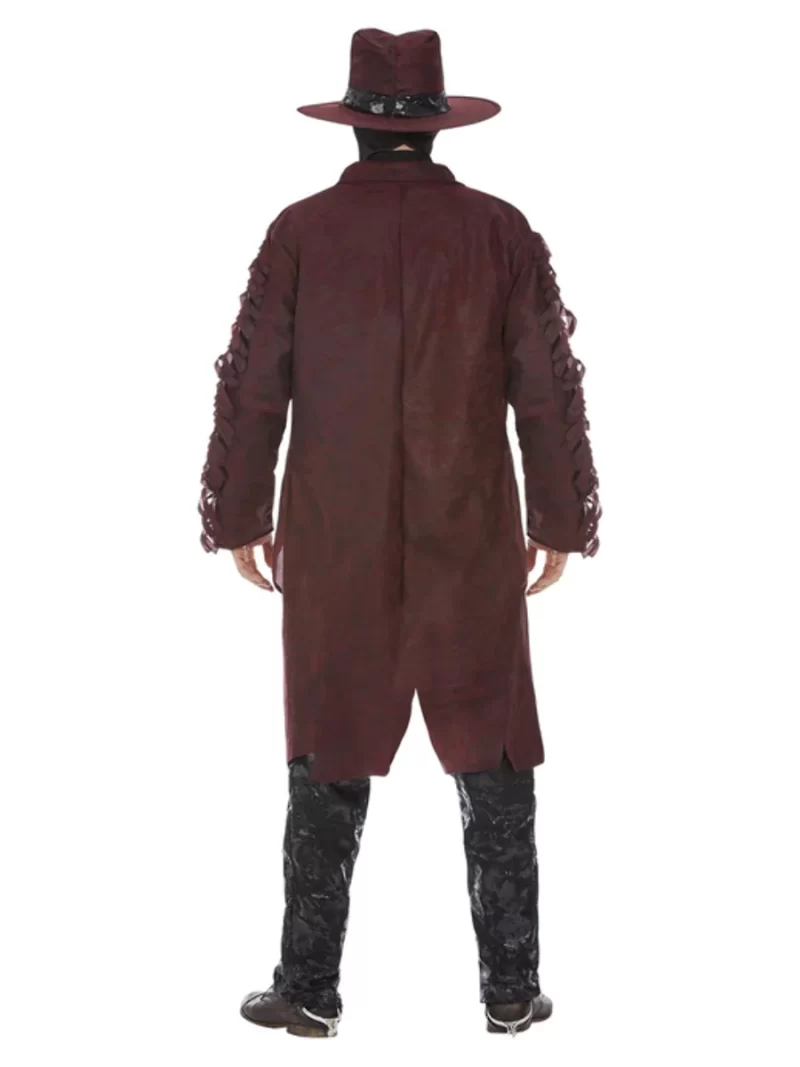 Deluxe Dark Spirit Western Cowboy Men's Halloween Fancy Dress Costume - Image 3
