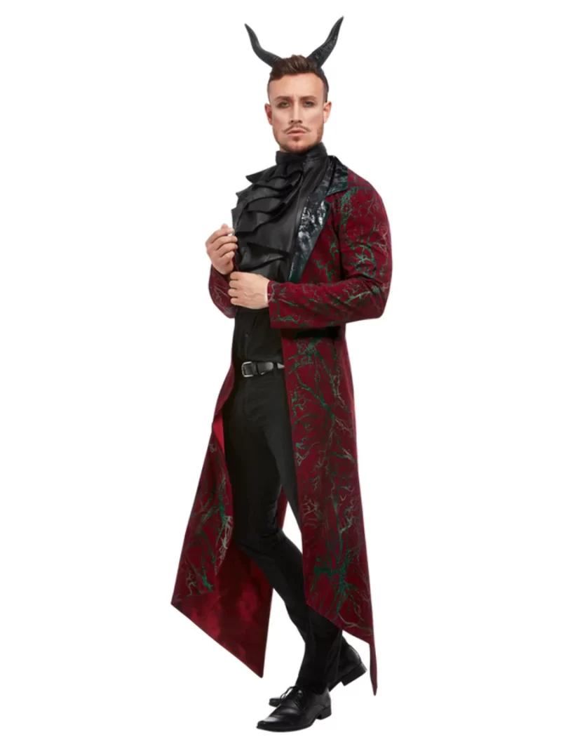 Deluxe Devil Men's Halloween Fancy Dress Costume - Image 2
