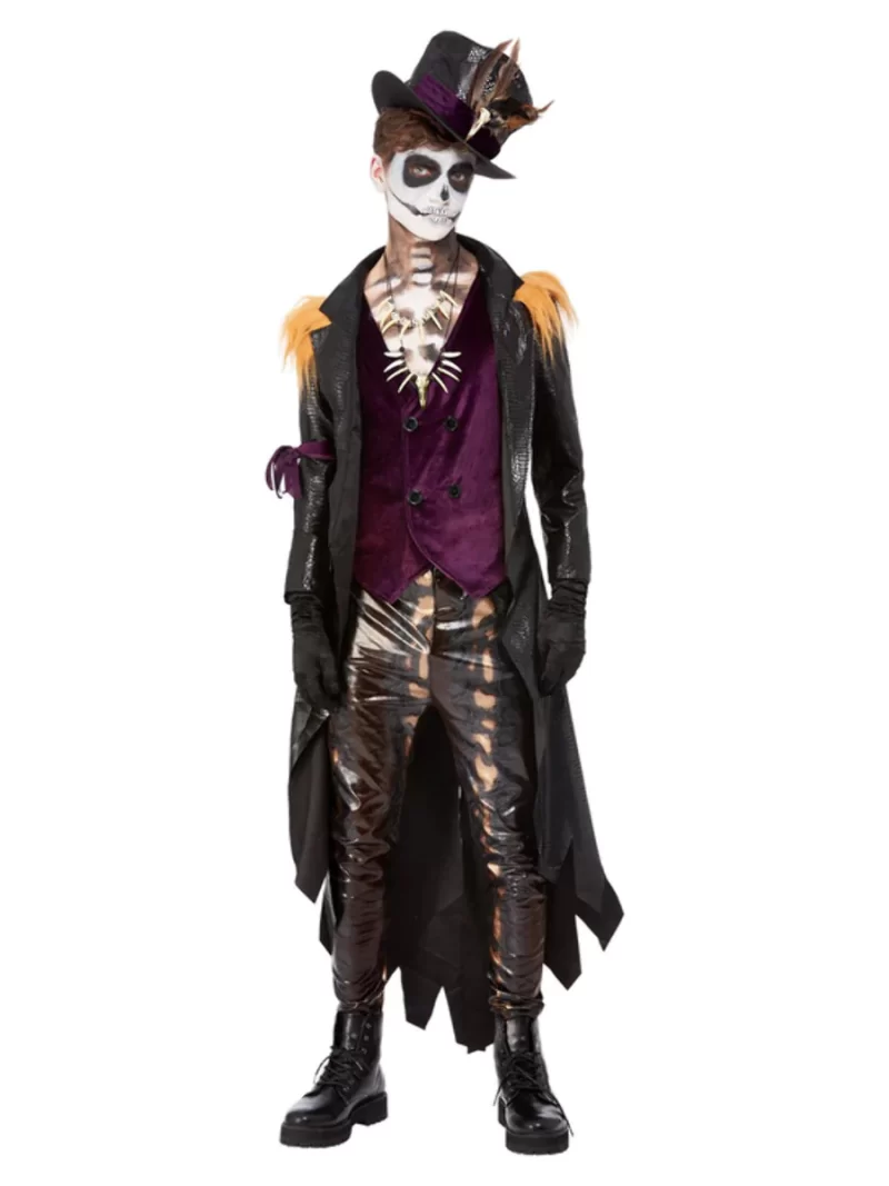 Deluxe Voodoo Witch Doctor Men's Fancy Dress Costume - Image 2