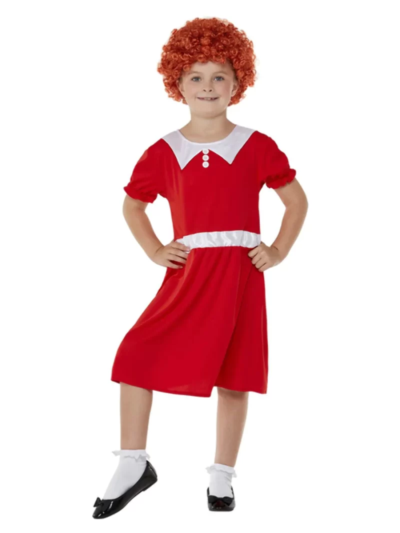 Singing Orphan (Annie) Children's Fancy Dress Costume