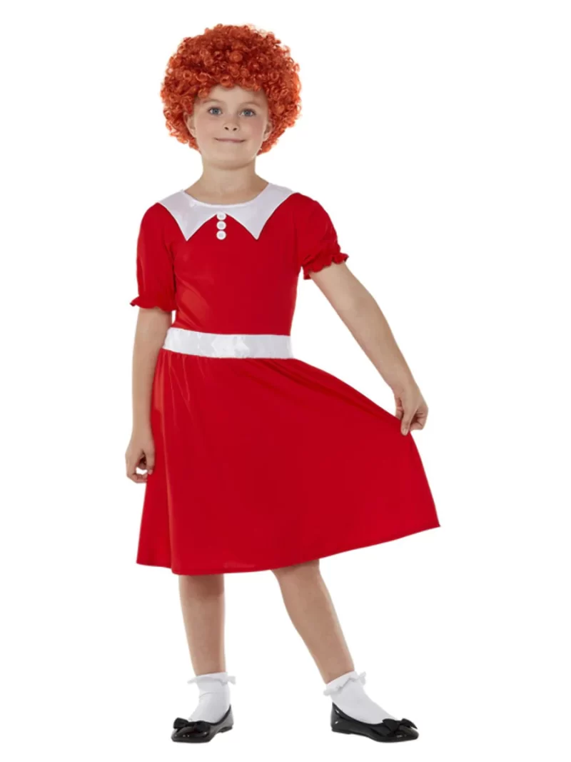 Singing Orphan (Annie) Children's Fancy Dress Costume - Image 2