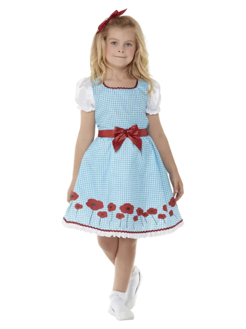 Deluxe Country Girl Childrens Fancy Dress Costume - Image 2