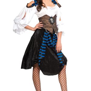 Rum Runner Pirate Ladies Fancy Dress Costume