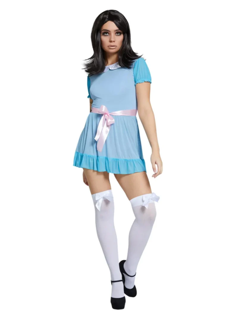 Fever Collection Freaky Twin (The Shining) Ladies Halloween Fancy Dress Costume - Image 2