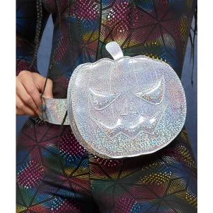 Fever Holographic Pumpkin Bum Bag Silver Fever Holographic Pumpkin Bum Bag Silver