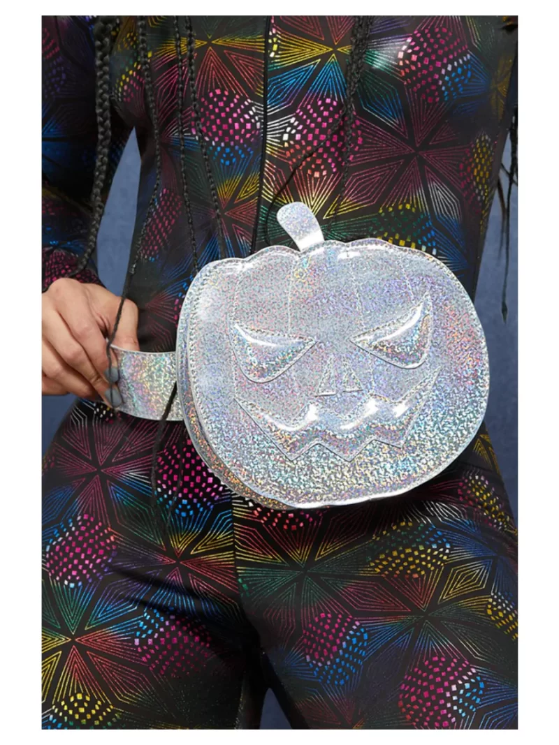 Fever Silver Holographic Pumpkin Bum Bag - Image 2