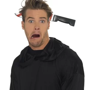 Joke Knife Through Head Headband