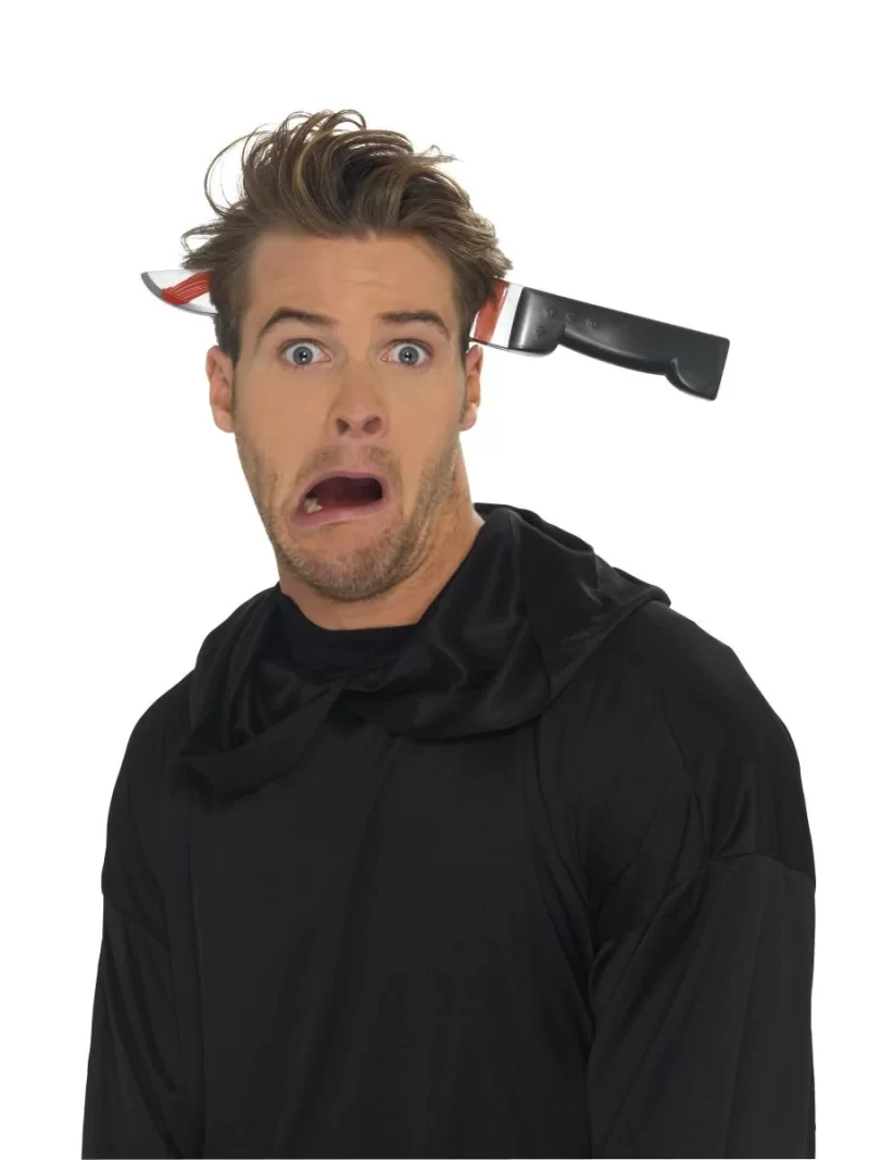 Joke Knife Through Head Headband