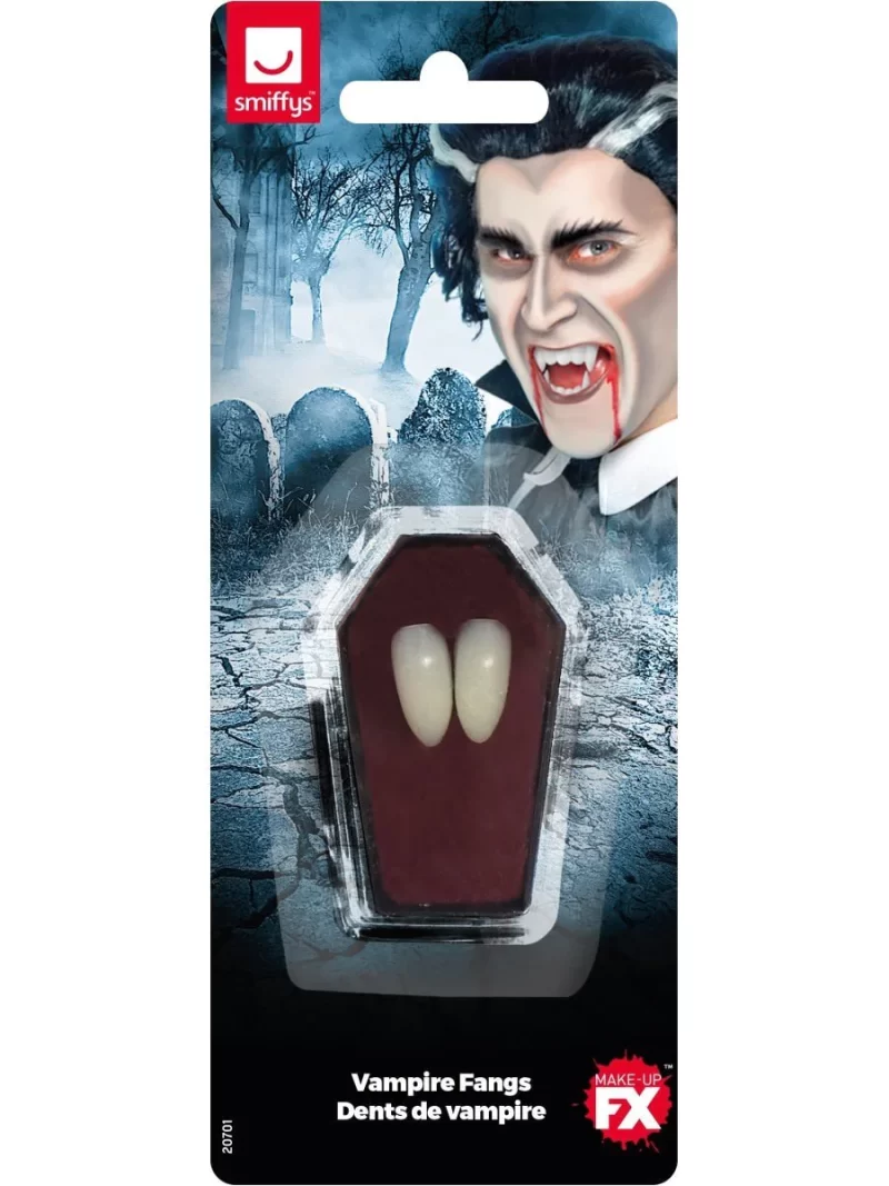 Smiffys Make-Up FX, Vampire Fang Tooth Caps - Image 2