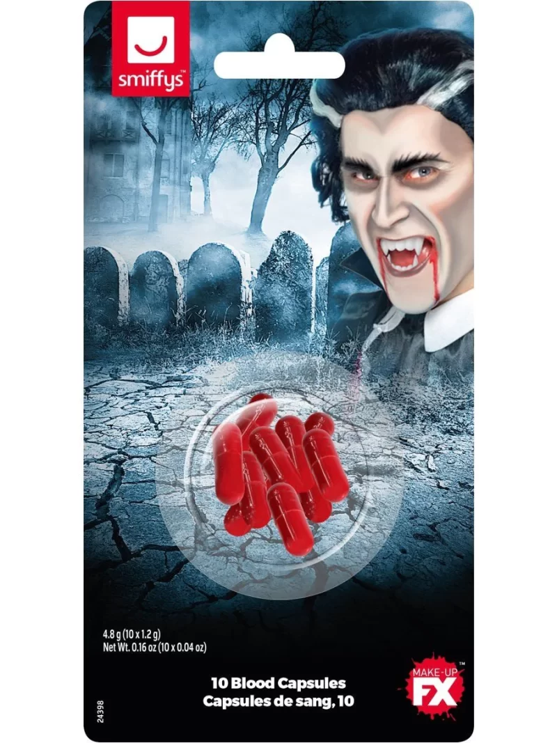 Smiffys Make-Up FX, Powder Blood Capsules