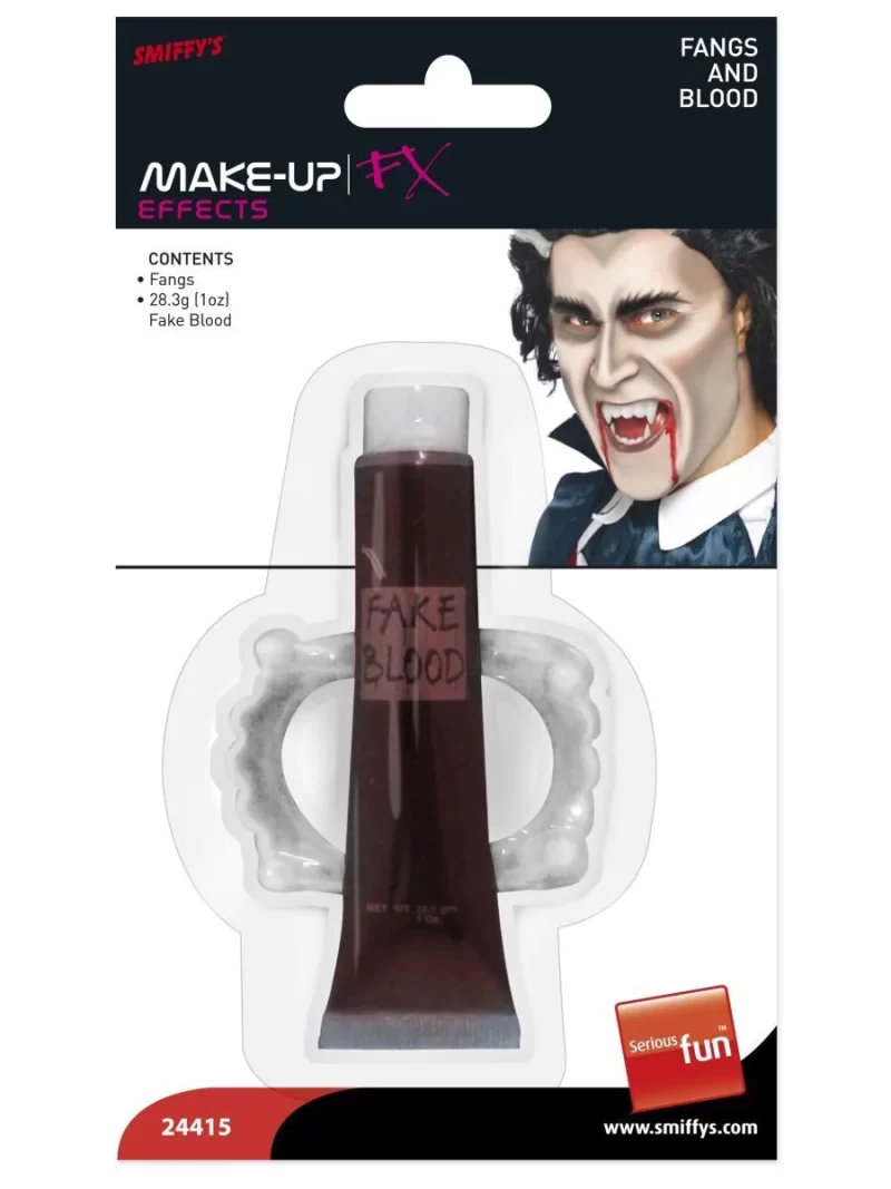 Smiffys Make-Up FX, Fangs & Blood