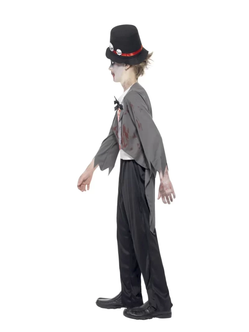 Zombie Groom Boy's Halloween Fancy Dress Costume - Image 2